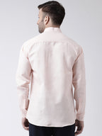 RIAG Peach Men's Chinese Collar Full Sleeves Shirt | Grocsy