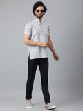 RIAG Grey Color Short Sleeves Casual Men's Cotton Short Kurta | Grocsy