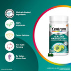 Centrum Healthy Hair Biotin+ Gummies - Strawberry Flavor | Grocsy