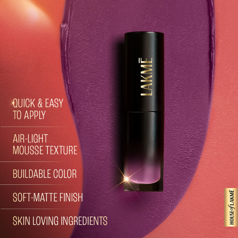 Lakme Xtraordin-Airy One-And-Done Lip, Eye & Cheek Tint - Lavender Mist | Grocsy