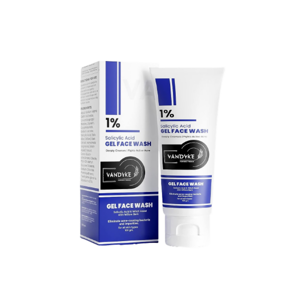 Vandyke 1% Salicylic Acid Gel Face Wash | Grocsy