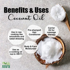 Shuddh Natural Coconut Oil Cold Pressed | Grocsy