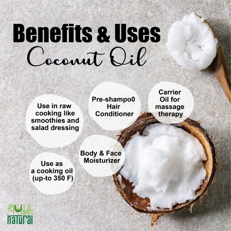 Shuddh Natural Coconut Oil Cold Pressed | Grocsy
