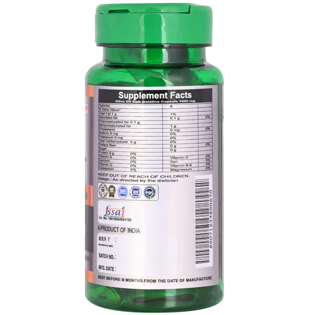 Cipzer Olive Oil Softgel Capsules | Grocsy