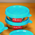 HAZEL Container For Kitchen Storage Set Of 2, 90 Ml Each, Silver | Grocsy