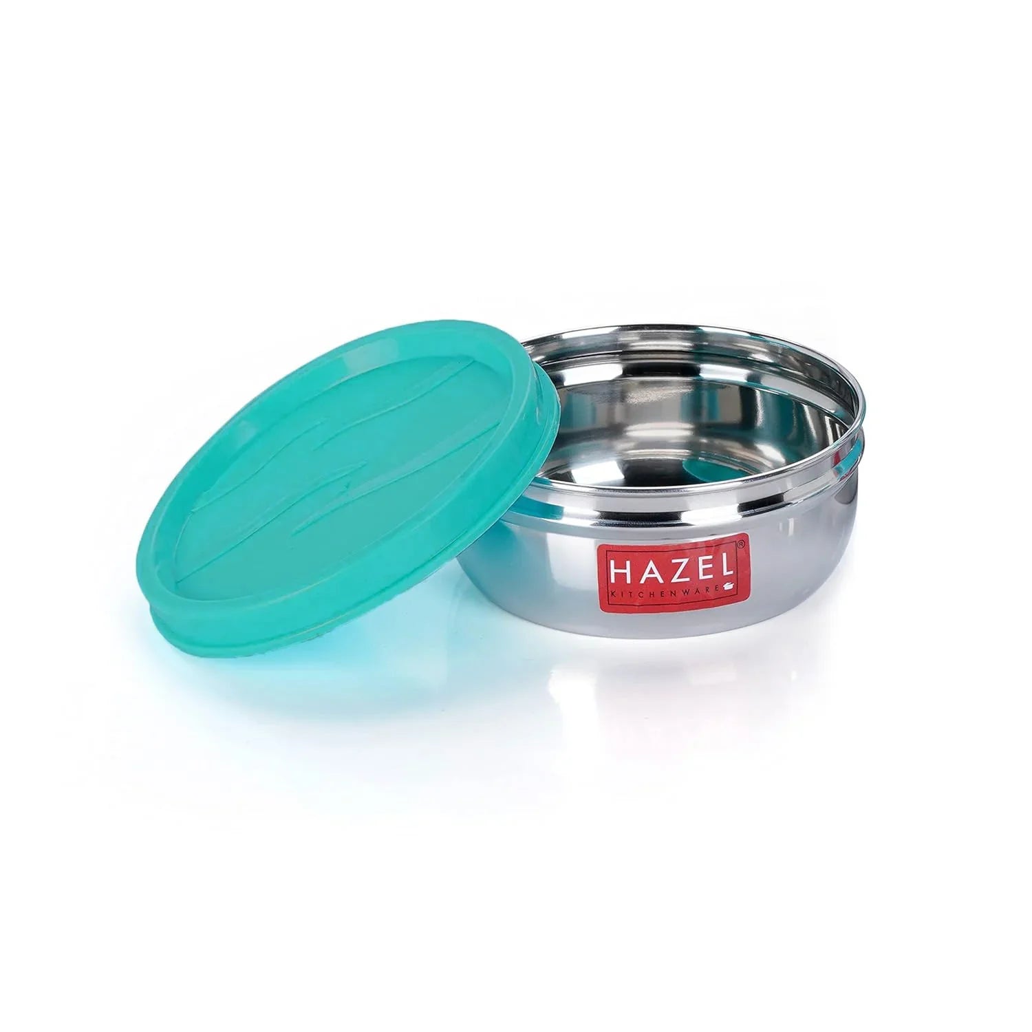 HAZEL Container For Kitchen Storage Set Of 2, 90 Ml Each, Silver | Grocsy