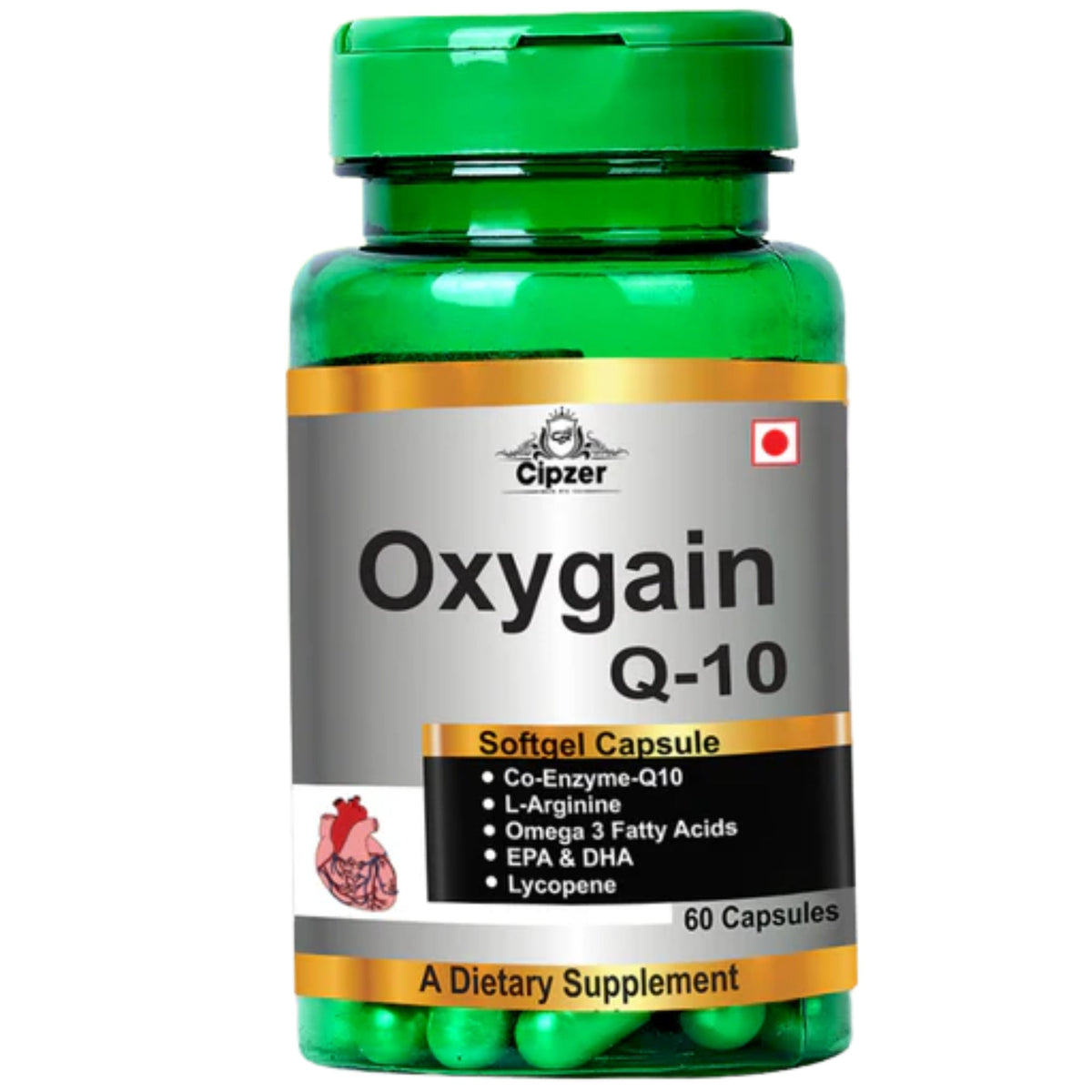 Cipzer Oxygain Q-10 Softgel Capsules | Grocsy