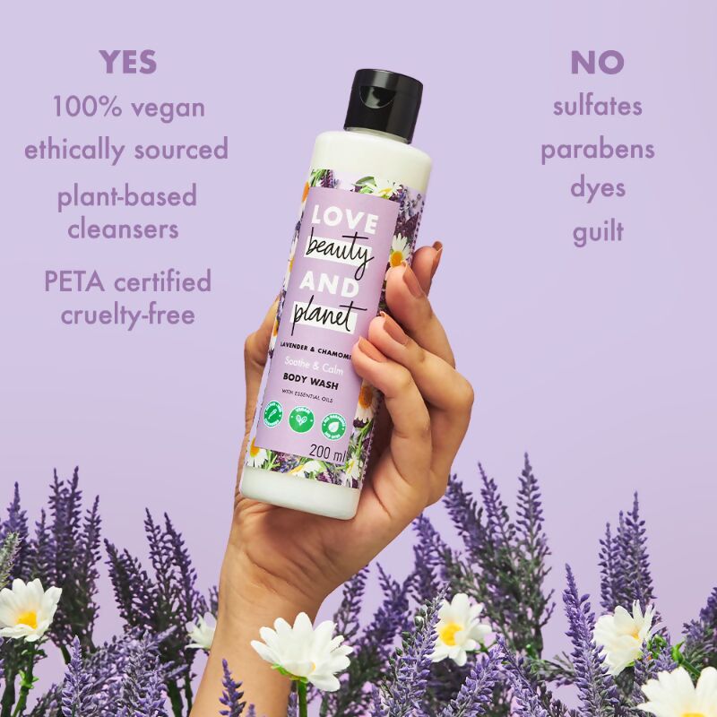 Love Beauty And Planet Lavender & Chamomile Calming Body Wash | Grocsy