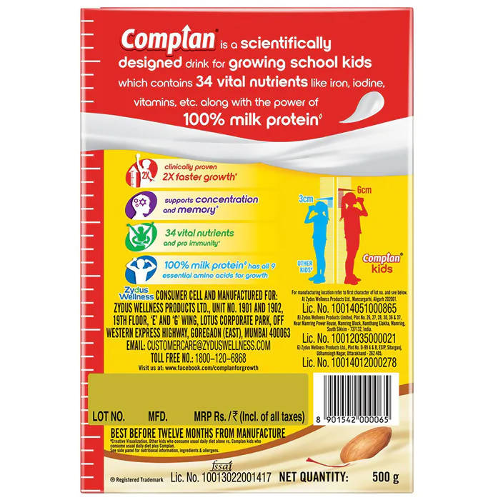 Complan Nutrition and Health Drink Kesar Badam Refill | Grocsy