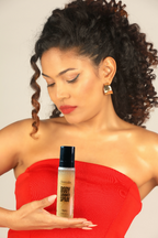 Ammoha Cosmetics Golden Body Shimmer Spray with aloe vera extract | Grocsy