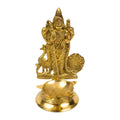 Spillbox Gold-Toned Brass Murugan Diya Pooja Essential | Grocsy