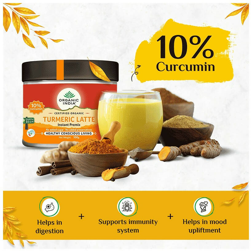 Organic India Turmeric Latte Instant Premix - Swadesiicart