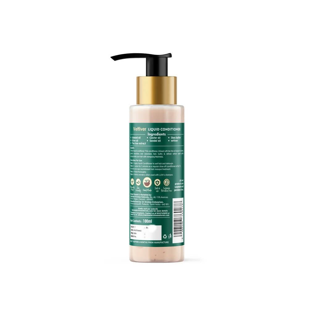 Lakshmi Krishna Naturals Vettiver Liquid Conditioner | Grocsy