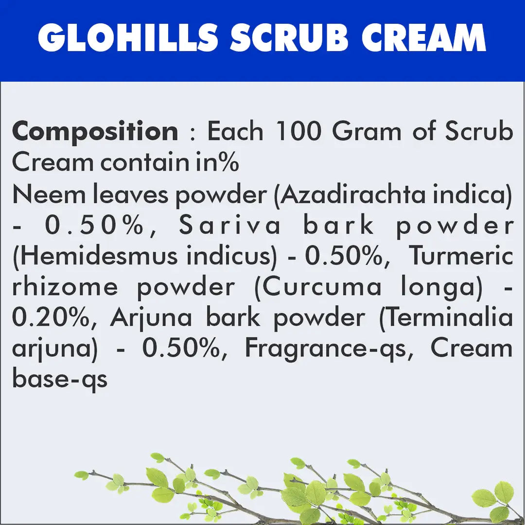 Herbal Hills Glohills Scrub Cream | Grocsy