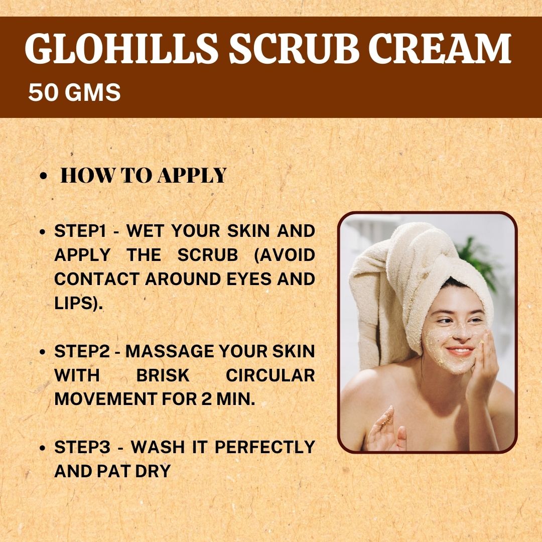 Herbal Hills Glohills Scrub Cream | Grocsy