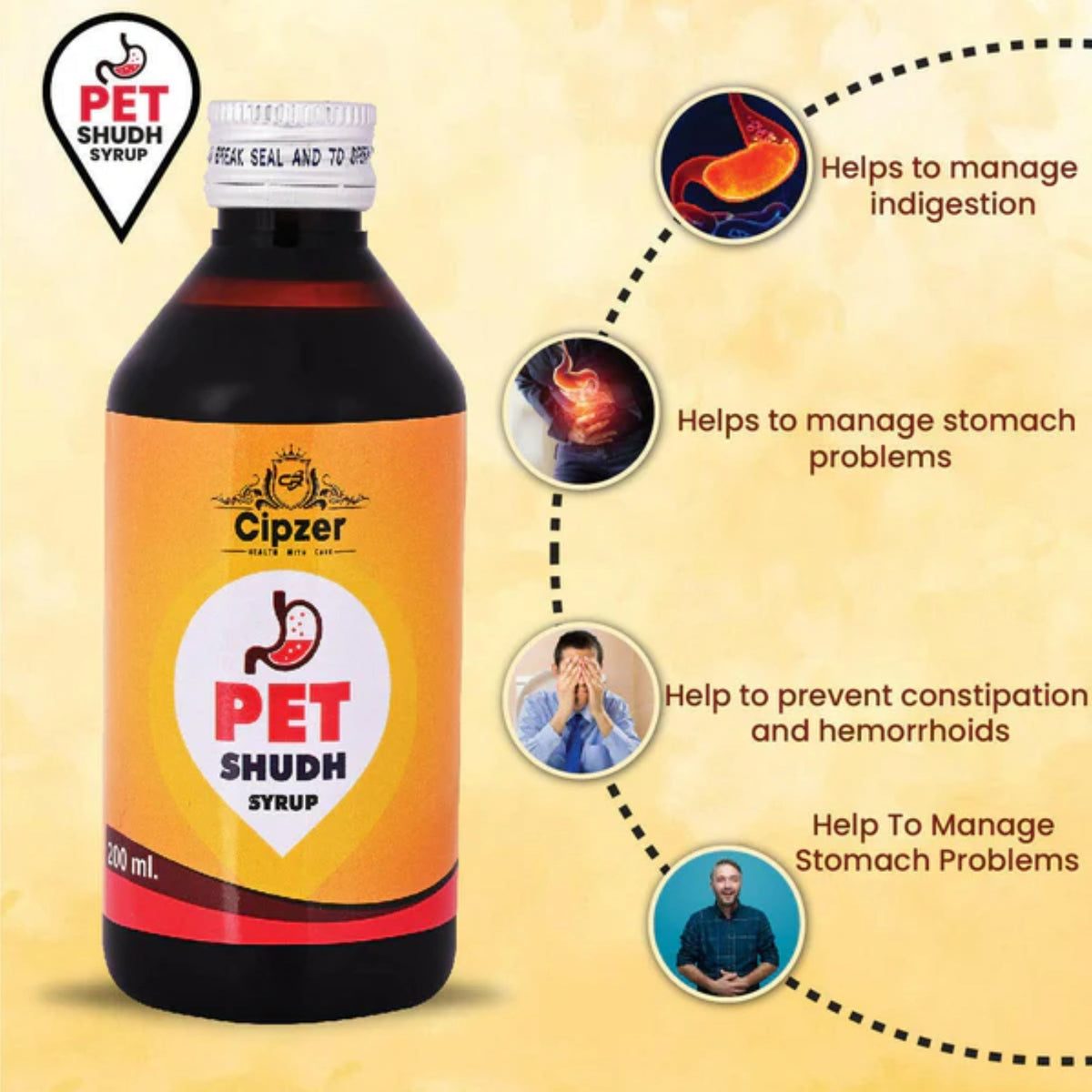 Cipzer Pet Shudh Syrup | Grocsy