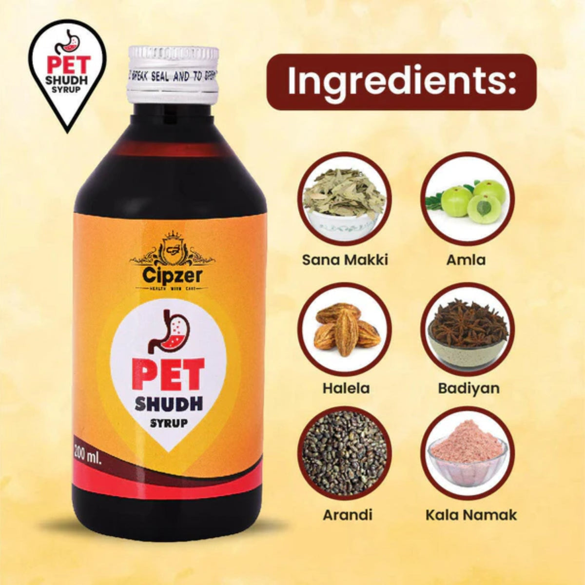 Cipzer Pet Shudh Syrup | Grocsy