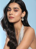 Green Stone Kundan Earrings- Ruby Raang | Grocsy