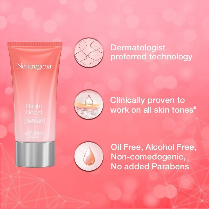 Neutrogena Bright Boost Micropolish Face Scrub & Exfoliator | Grocsy