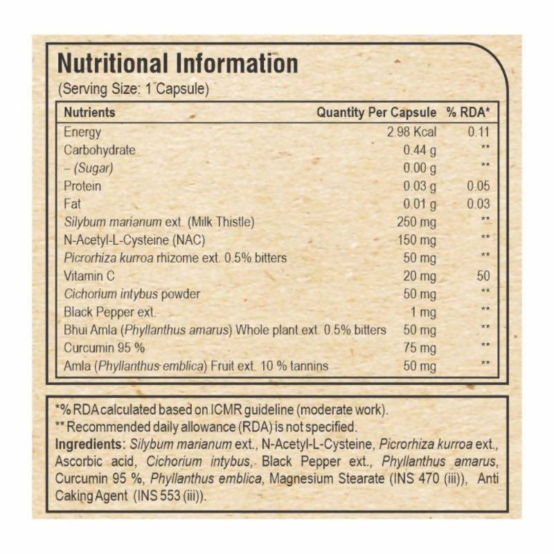 Pure Nutrition Naturals Milk Thistle Liver Detox Veg Tablets | Grocsy