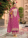 Anaita Pink Premium Embroidered Chiffon Salwar Suit | Grocsy