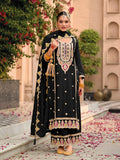 Anaita Black Premium Embroidered Chiffon Salwar Suit | Grocsy