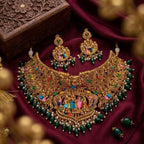 Jewel City Handcrafted Temple Jewellery: Intricate Gold-Plated Choker Set | Grocsy