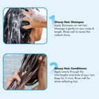 mCaffeine Glass Hair Wash Duo Shampoo & Conditioner | Grocsy