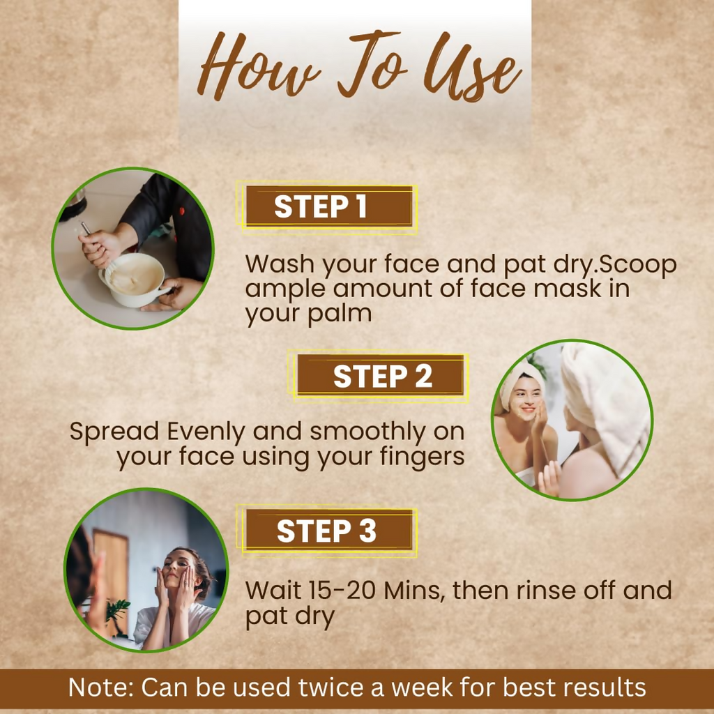 Veda Harvest Multani Mitti Face Pack For Hydrating & Glowing | Grocsy