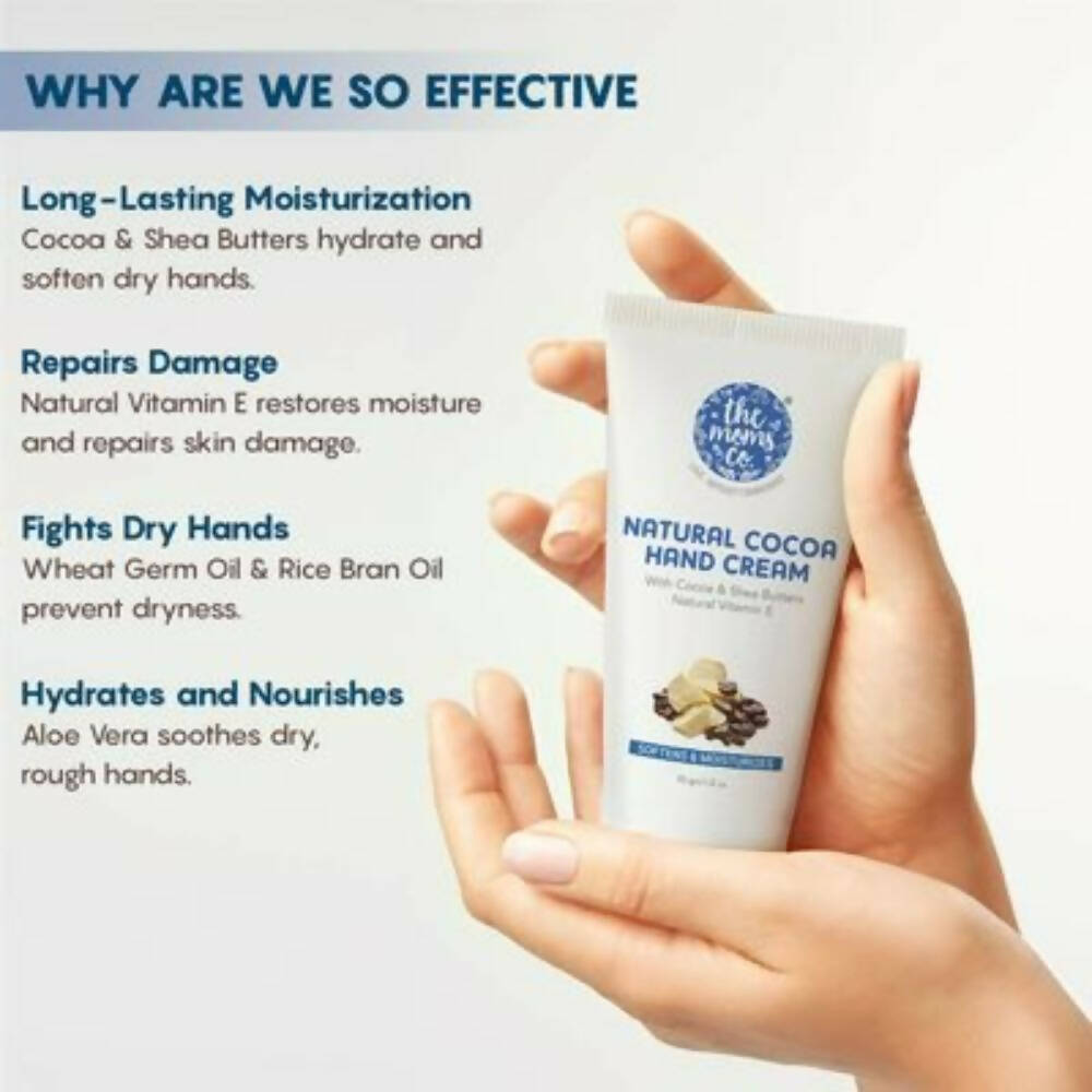 The Moms Co. Natural Cocoa Hand Cream | Grocsy