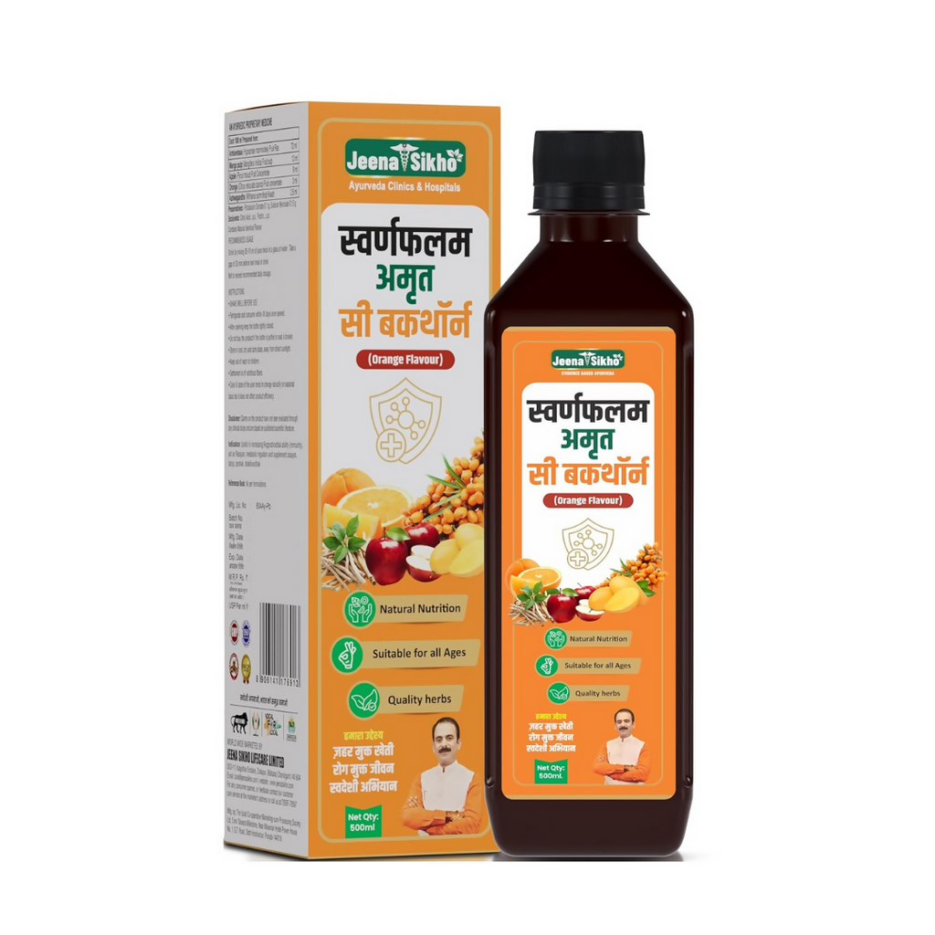 Jeena Sikho Swaranfalam Amrit Sea Buckthorn Orange Flavour | Grocsy