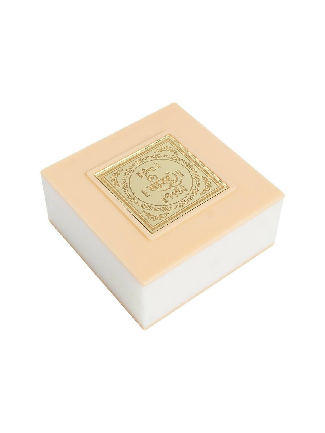 Golden Peacock White 24 Ct Gold Polished White SaiBaba Wood Prayer Box | Grocsy