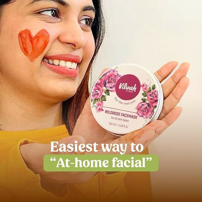 Vilvah Store Wild Rose Face Mask | Grocsy