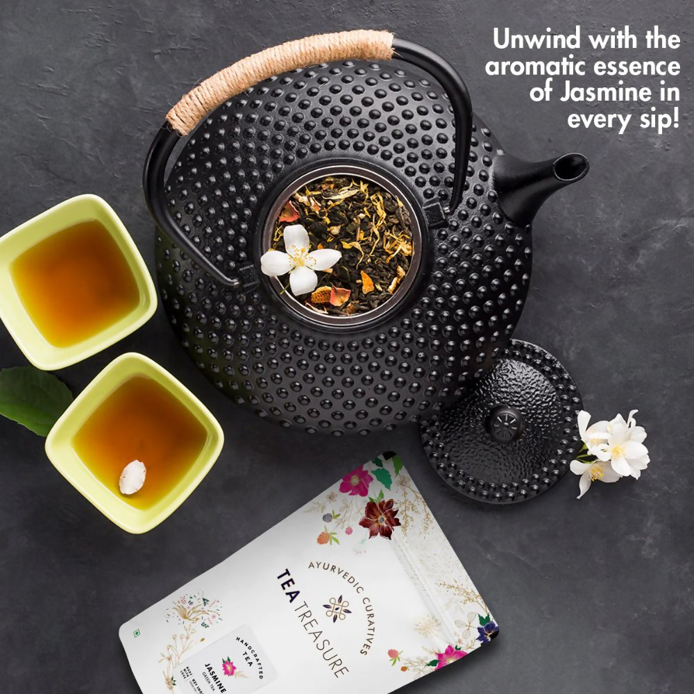 Tea Treasure Jasmine Loose Leaf Green Tea | Grocsy