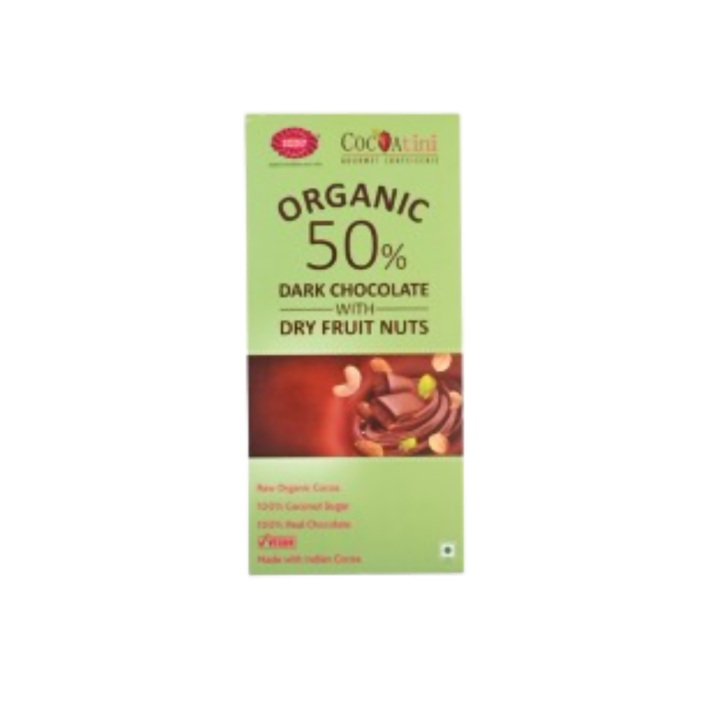 Karachi Bakery Organic 50% Dark Chocolate With Dry Fruit Nuts | Grocsy