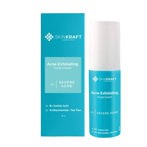 SkinKraft Acne Exfoliating Facial Cream | Grocsy