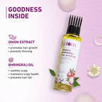 Plum Onion Hair Growth Oil For Hair Fall Control With Bhringraj Oil | Grocsy
