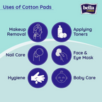 Bella Cotton Pads - Aloe Vera Extract | Grocsy