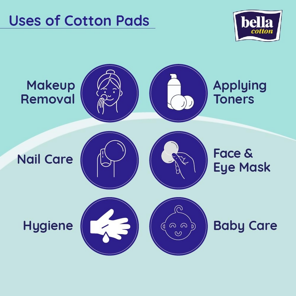 Bella Cotton Pads - Aloe Vera Extract | Grocsy