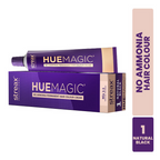 Streax Professional HueMagic Permanent Hair Colour - 1 Natural Black | Grocsy