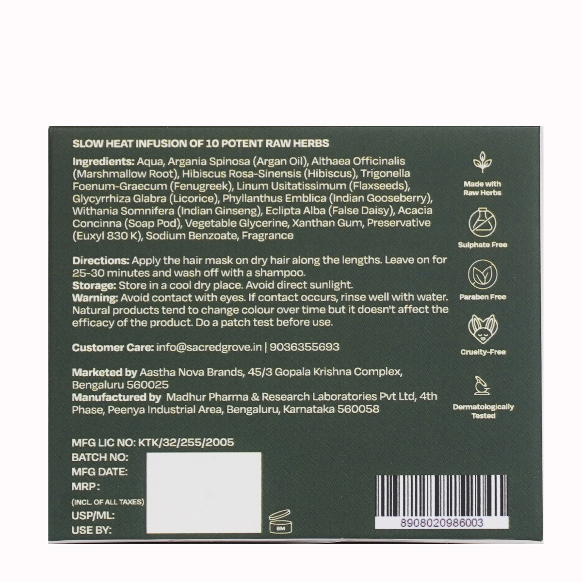 Sacred Grove Condition Cleanse Repair | Grocsy