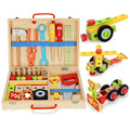 Nesta Toys 40Piece Wooden Tool Kit Set With Tool Box | Grocsy