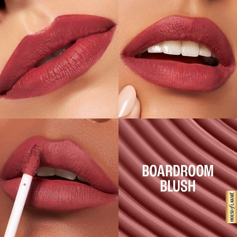 Lakme 9to5 Hya Matte Liquid Lipstick + Hyaluronic Acid - Boardroom Blush | Grocsy