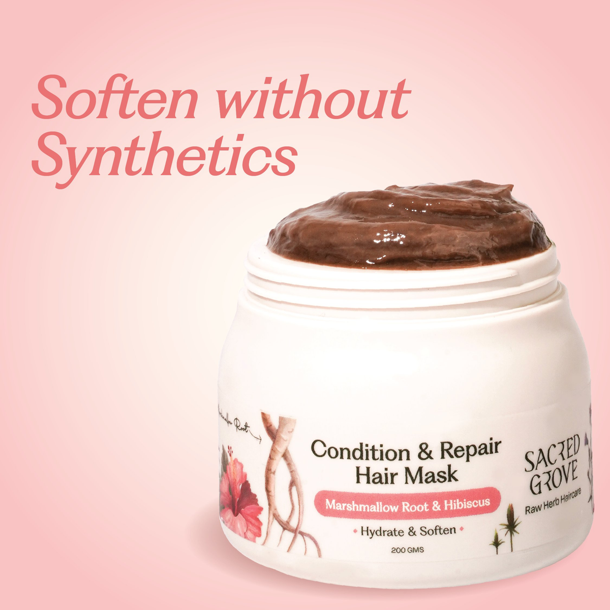 Sacred Grove Marshmallow Root Condition & Repair Hair Mask | Grocsy