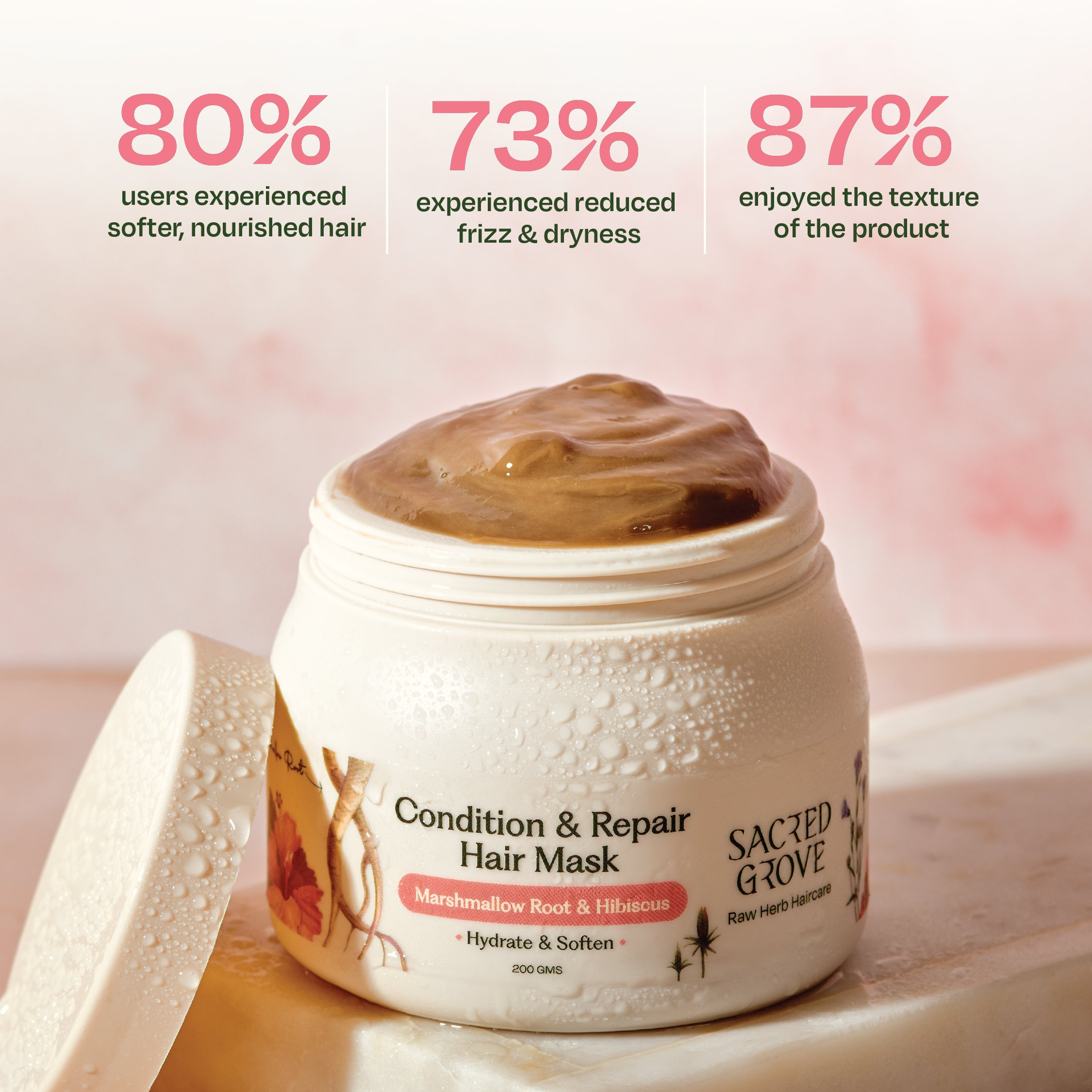 Sacred Grove Marshmallow Root Condition & Repair Hair Mask | Grocsy