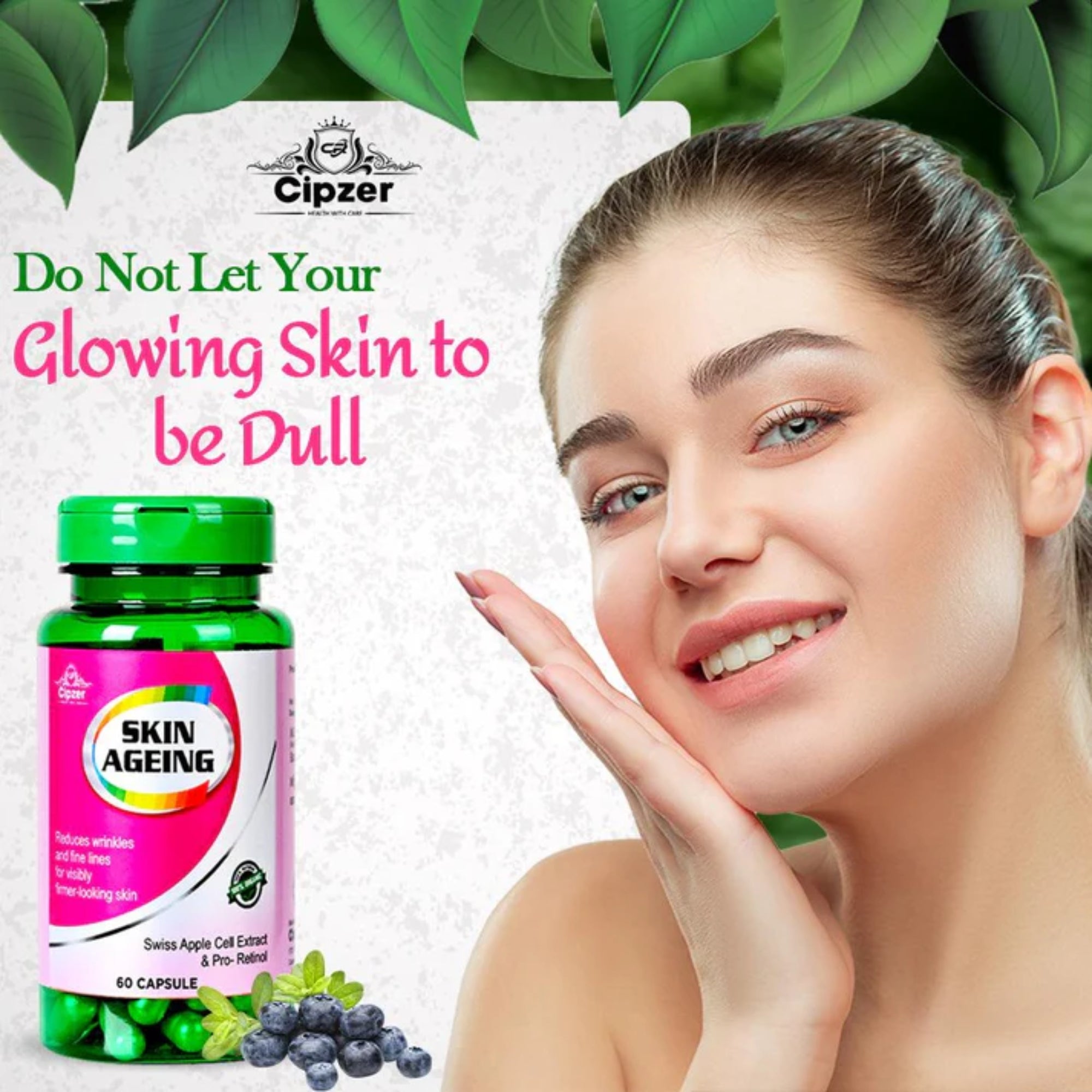 Cipzer Skin Ageing Capsules | Grocsy