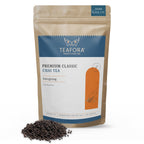 TEAFORA Premium Classic Black Tea | Full Bodied, Strong Assam CTC Tea Blended with 15% Whole Black Tea Leaves| Rejuvenating Everyday Chai Tea | Grocsy