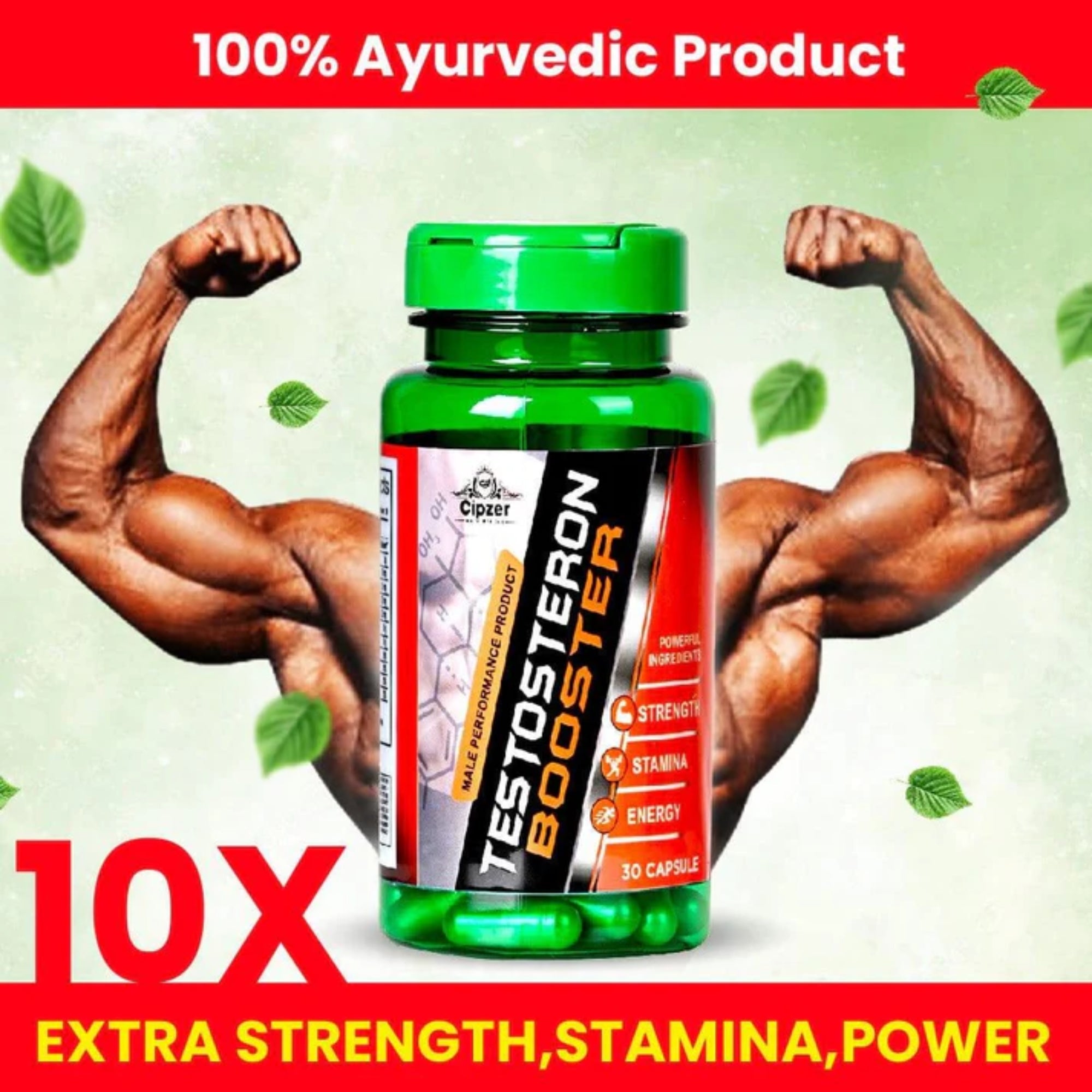 Cipzer Testosterone Booster Capsules | Grocsy