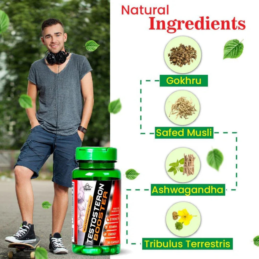 Cipzer Testosterone Booster Capsules | Grocsy