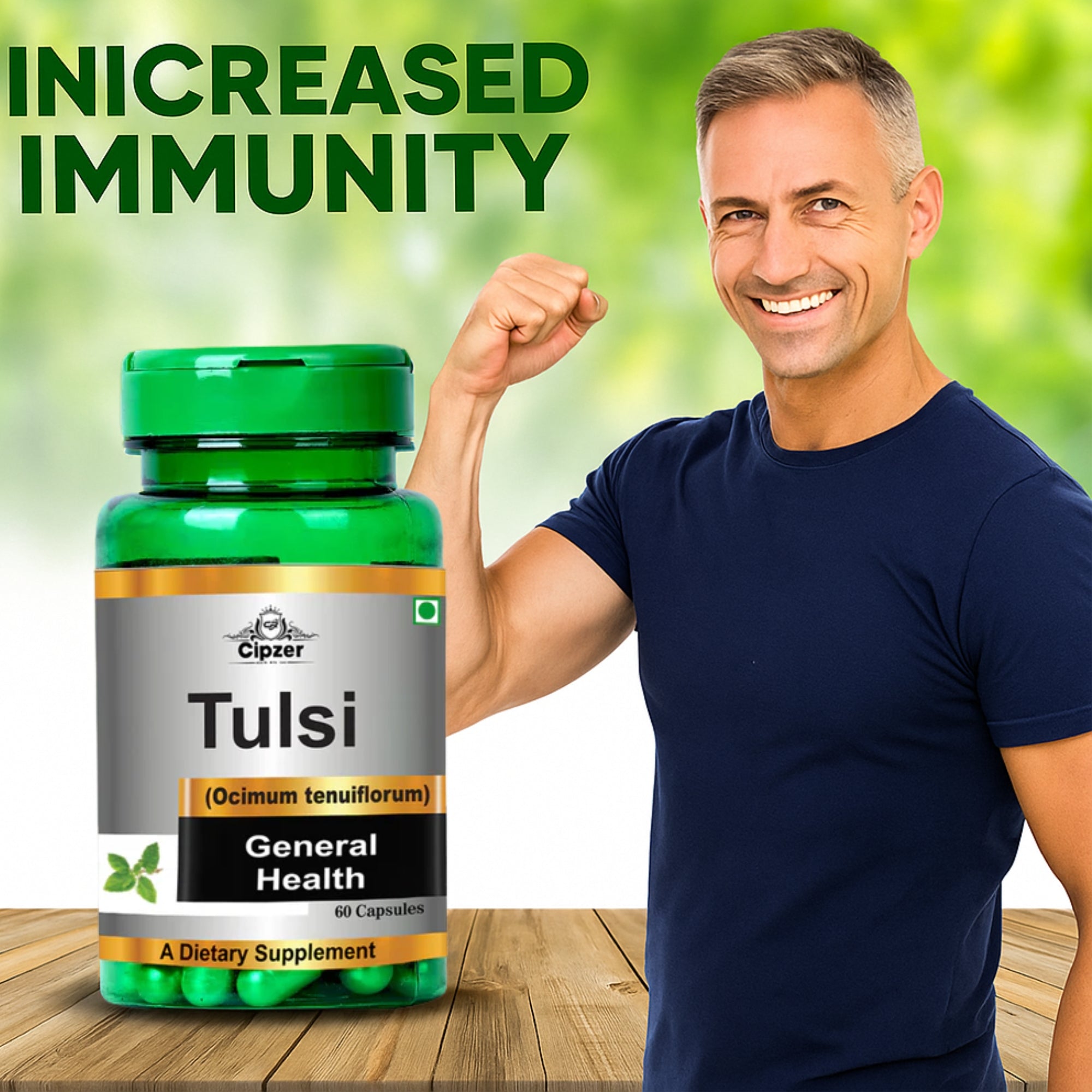 Cipzer Tulsi Capsules | Grocsy